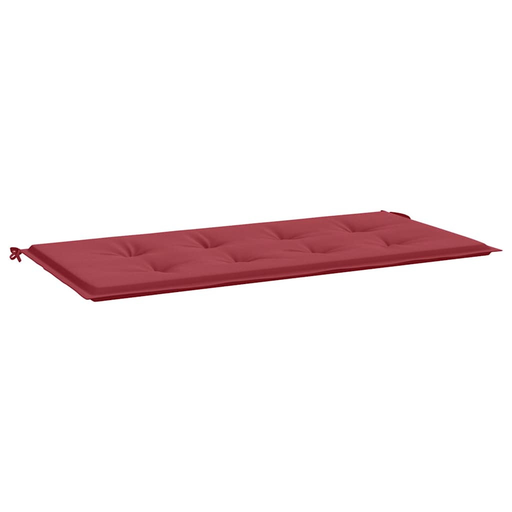 Gartenbank-Auflage Weinrot 120x50x4 cm Oxford-Gewebe
