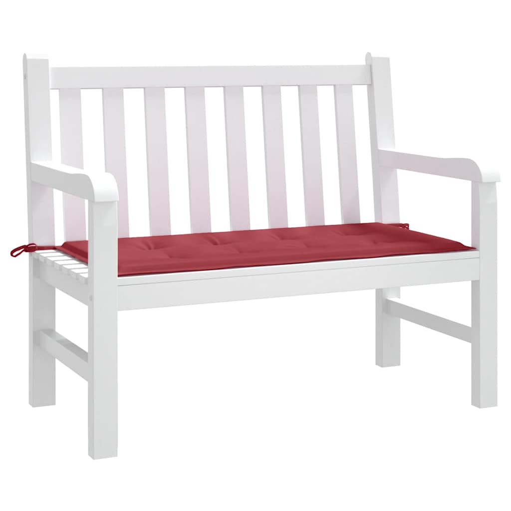 Gartenbank-Auflage Weinrot 120x50x4 cm Oxford-Gewebe