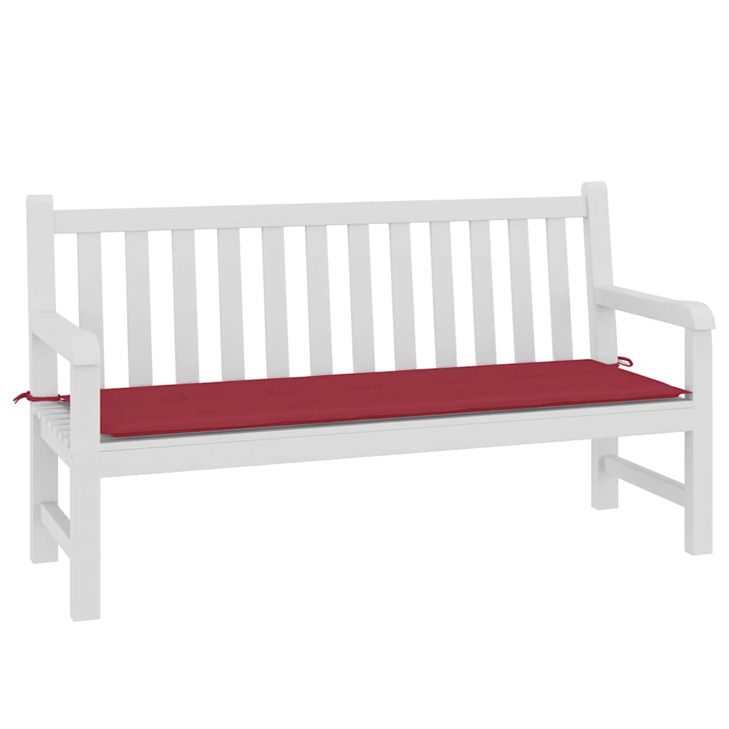 Gartenbank-Auflage Weinrot 150x50x4 cm Oxford-Gewebe
