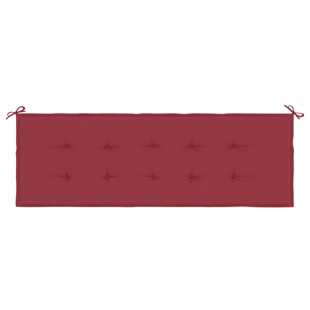 Gartenbank-Auflage Weinrot 150x50x4 cm Oxford-Gewebe