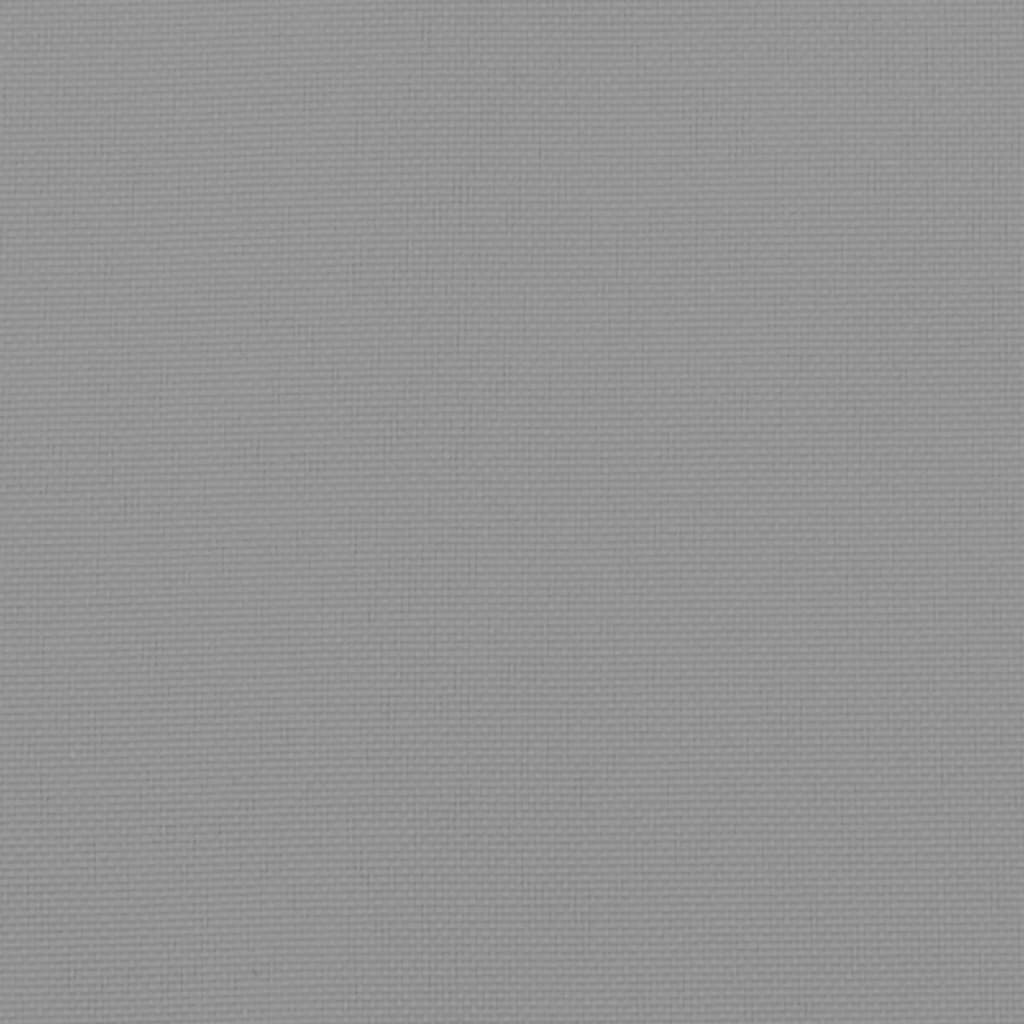 Gartenstuhlauflagen für Hochlehner 6 Stk. Grau 120x50x3cm Stoff