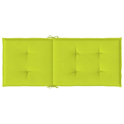 Gartenstuhlauflagen für Hochlehner 6 Stk. Knallgrün 120x50x3 cm
