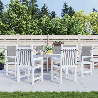 Gartenstuhlauflagen für Niedriglehner 6 Stk. Grau Oxford-Gewebe