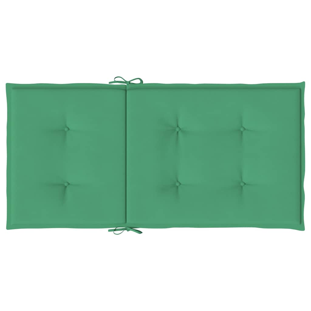 Gartenstuhlauflagen für Niedriglehner 6 Stk. Grün 100x50x3 cm