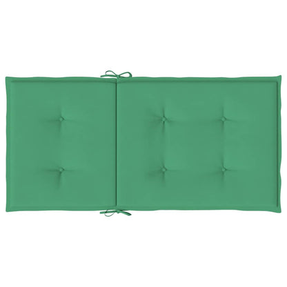 Gartenstuhlauflagen für Niedriglehner 6 Stk. Grün 100x50x3 cm