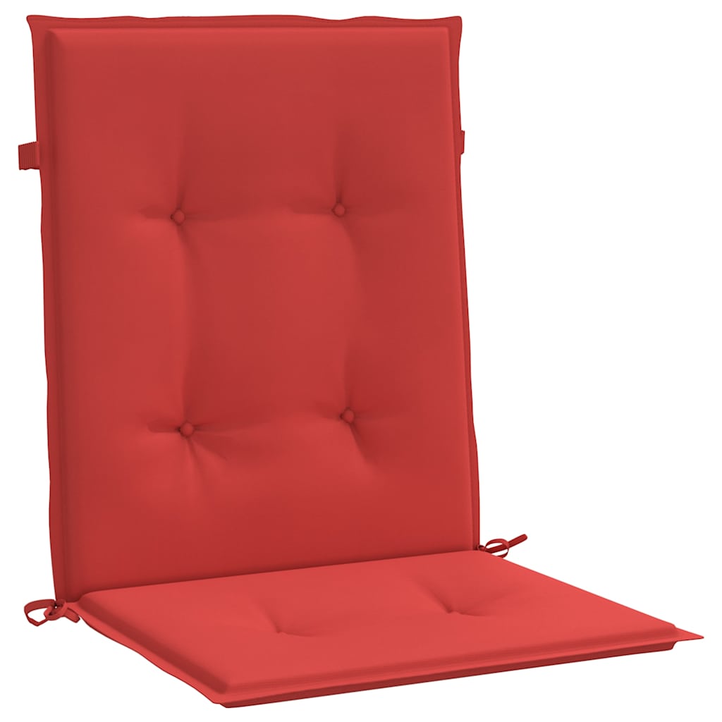 Gartenstuhl-Kissen 6 Stk. Rot 100 x 50 x 3 cm