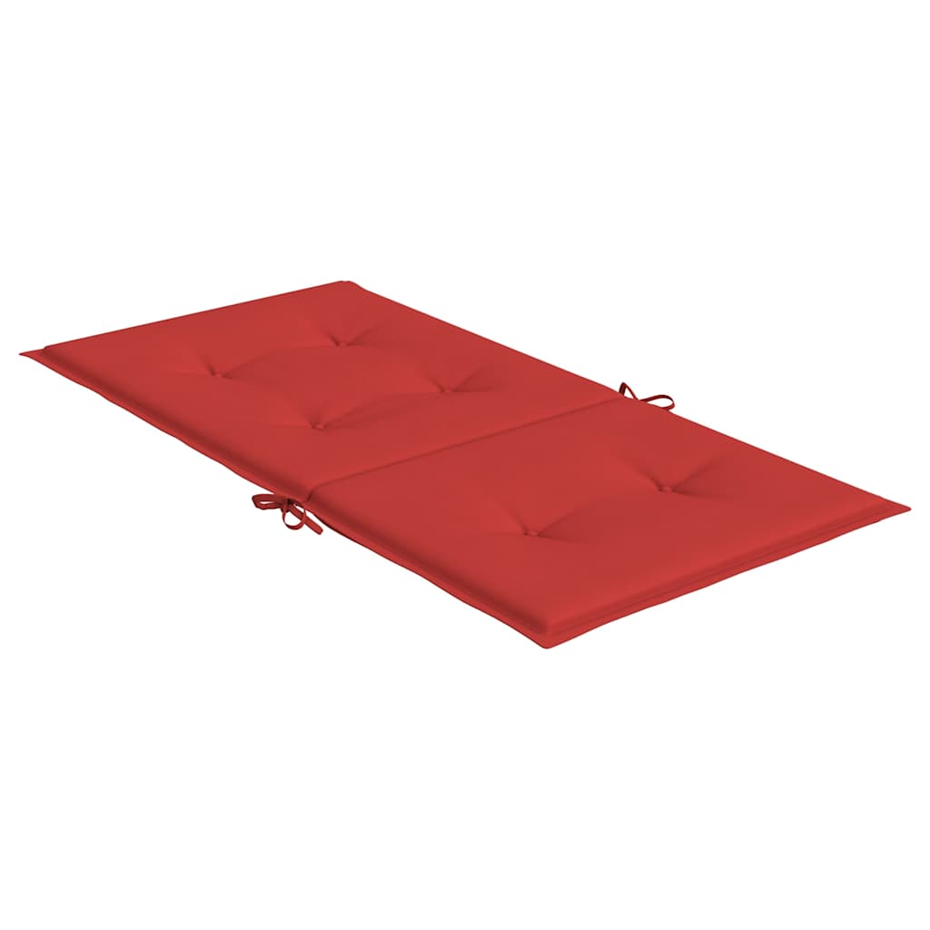 Gartenstuhl-Kissen 6 Stk. Rot 100 x 50 x 3 cm