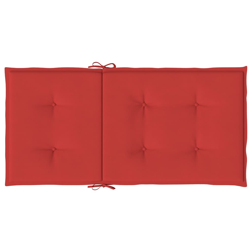 Gartenstuhl-Kissen 6 Stk. Rot 100 x 50 x 3 cm