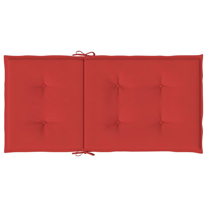 Gartenstuhlauflagen für Niedriglehner 6 Stk. Rot 100x50x3 cm