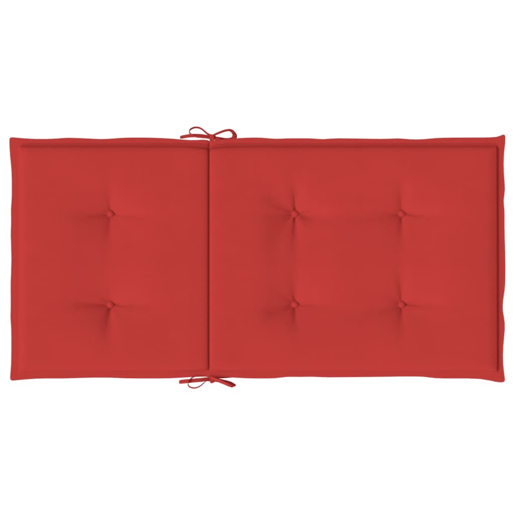 Gartenstuhlauflagen für Niedriglehner 6 Stk. Rot 100x50x3 cm