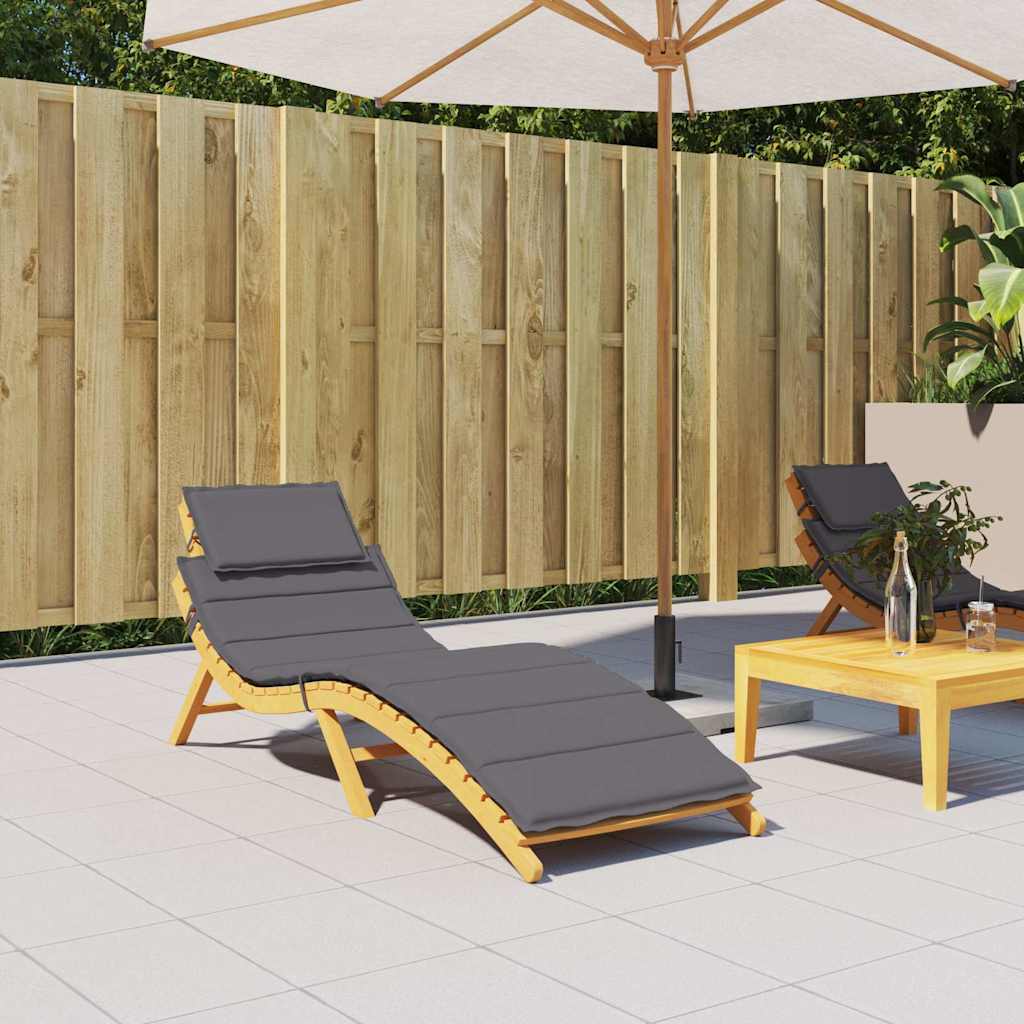 Sonnenliegen-Auflage Anthrazit 186x58x4 cm Oxford-Gewebe