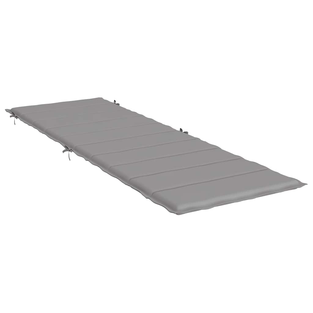 Sonnenliegen-Auflage Grau 186x58x4 cm Oxford-Gewebe