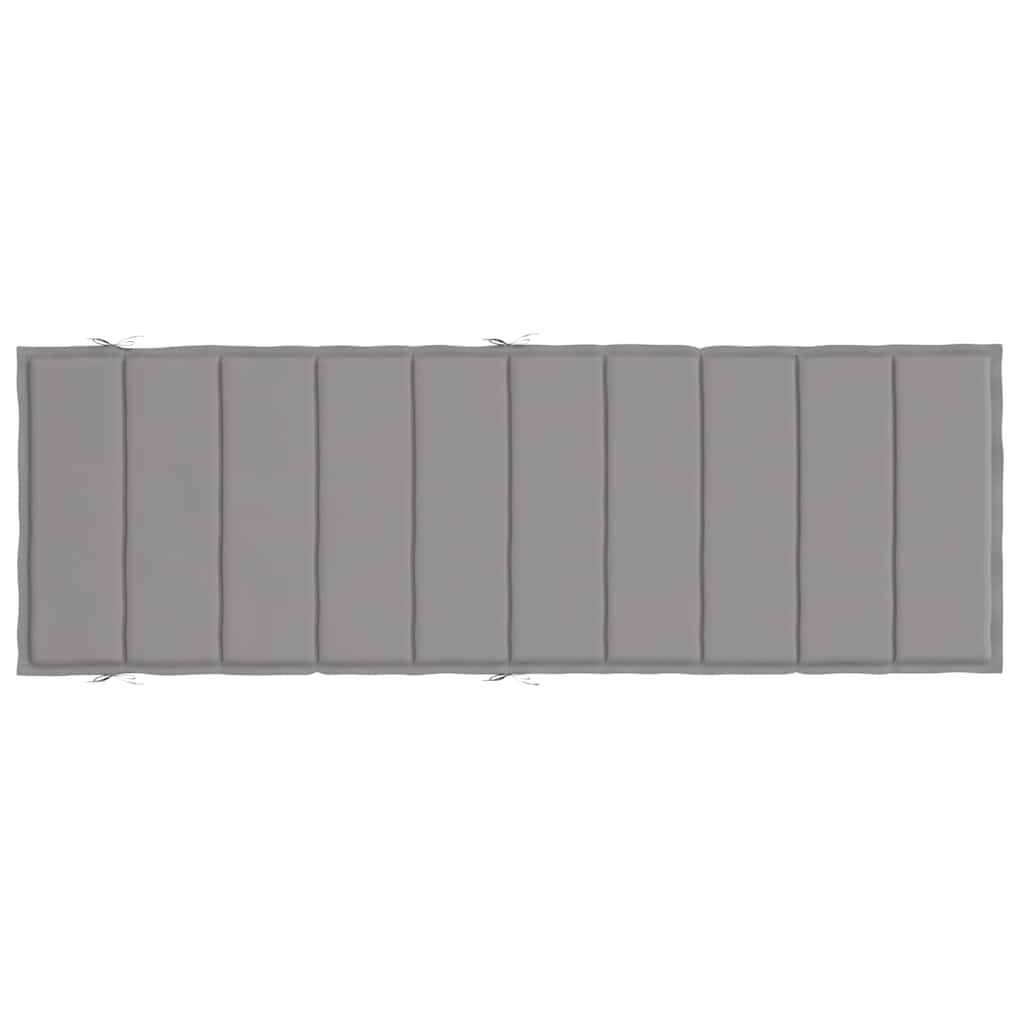 Sonnenliegen-Auflage Grau 186x58x4 cm Oxford-Gewebe
