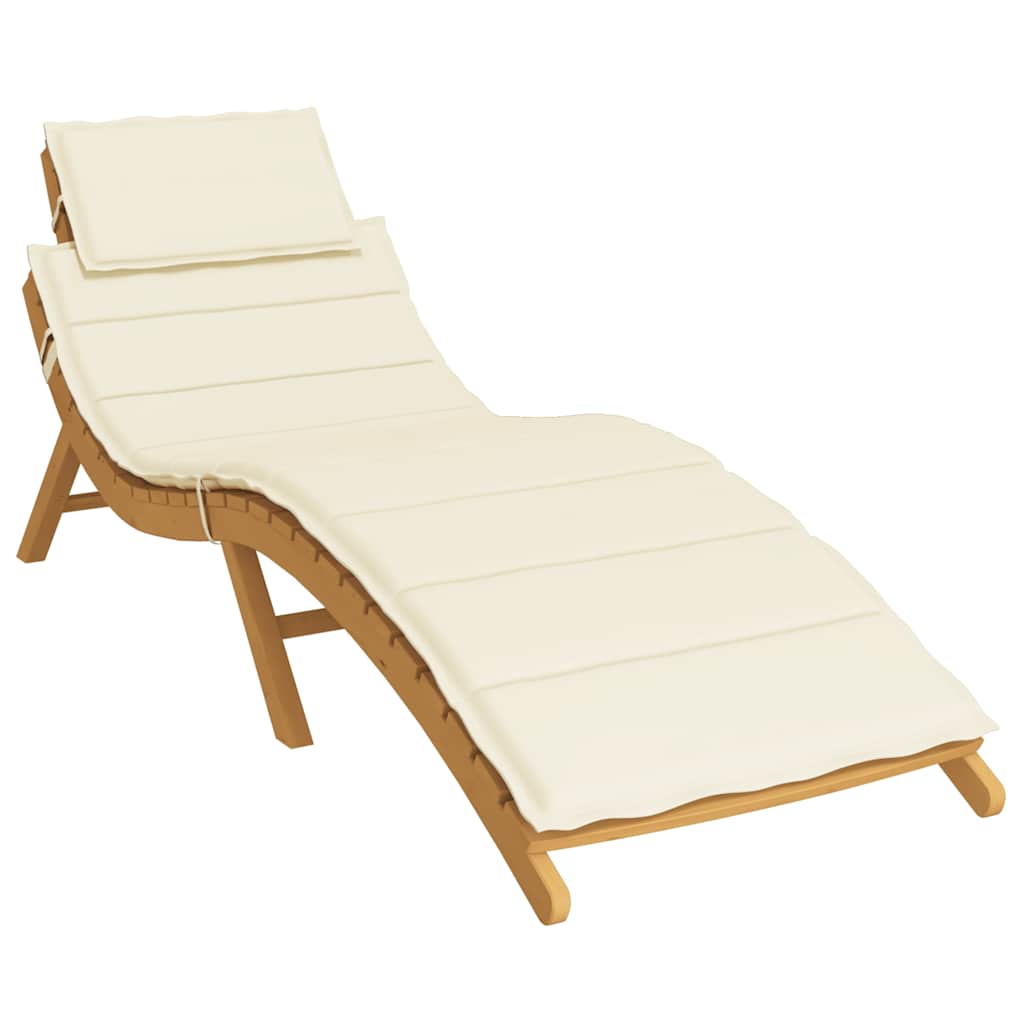 Sonnenliegen-Auflage Creme 186x58x4 cm Oxford-Gewebe