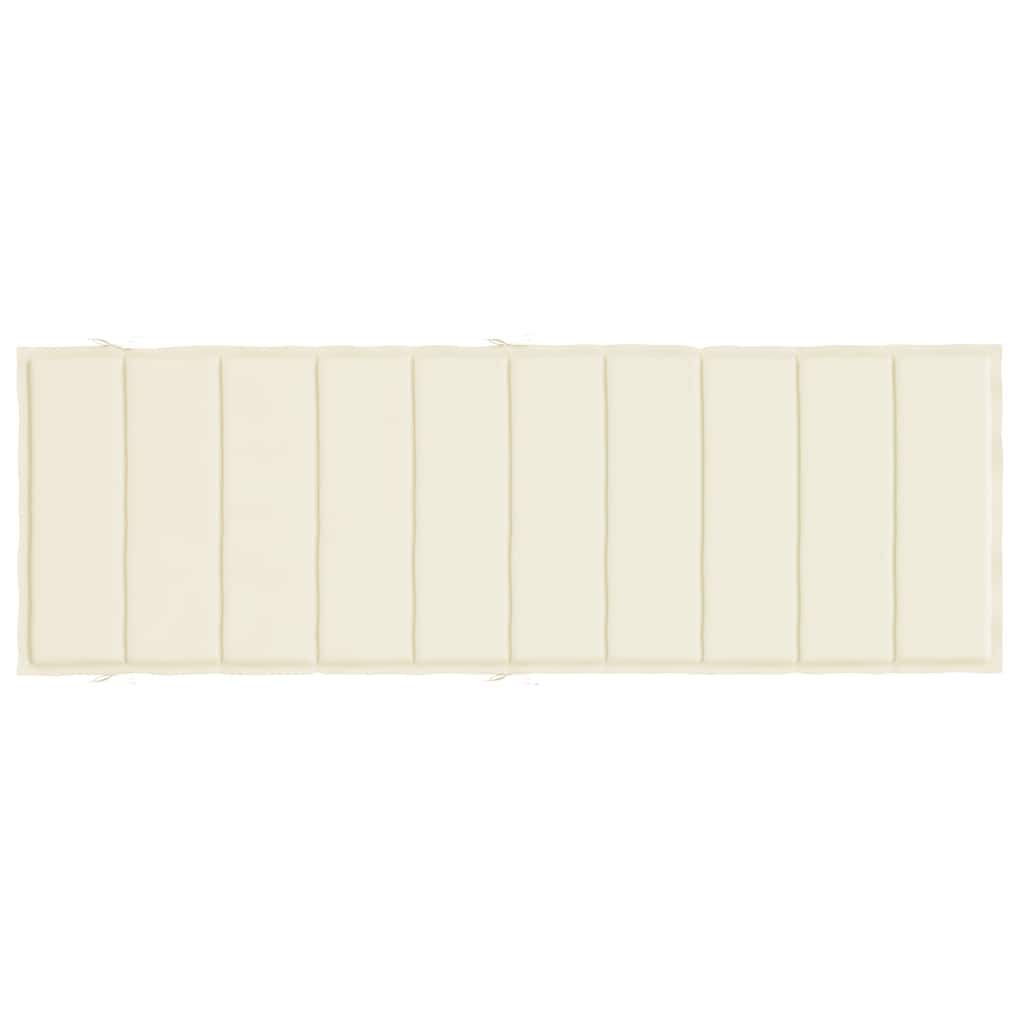 Sonnenliegen-Auflage Creme 186x58x4 cm Oxford-Gewebe