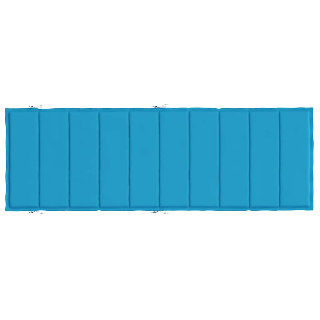 Sonnenliegen-Auflage Blau 186x58x4 cm Oxford-Gewebe