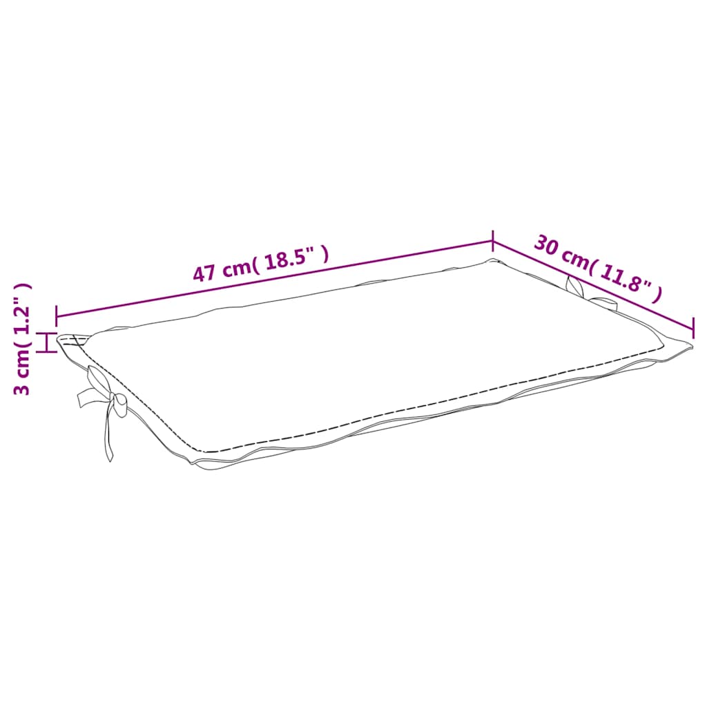 Sonnenliegen-Auflage Blau 186x58x4 cm Oxford-Gewebe