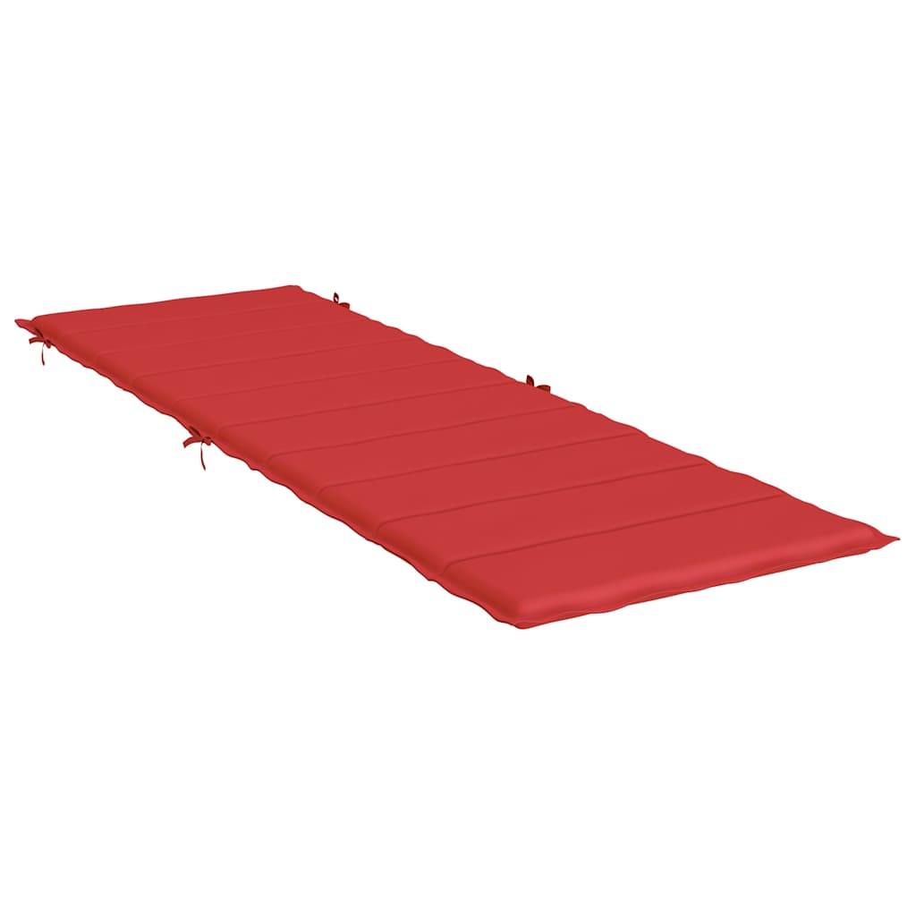 Sonnenliegen-Auflage Rot 186x58x4 cm Oxford-Gewebe