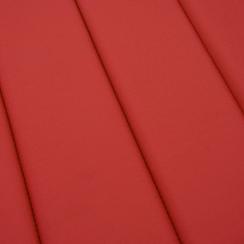 Sonnenliegen-Auflage Rot 186x58x4 cm Oxford-Gewebe