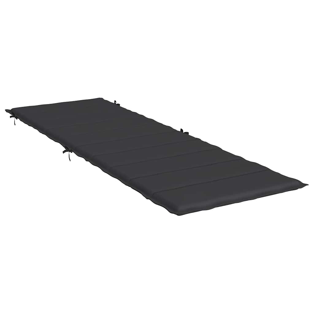 Sonnenliegen-Auflage Schwarz 186x58x4 cm Oxford-Gewebe