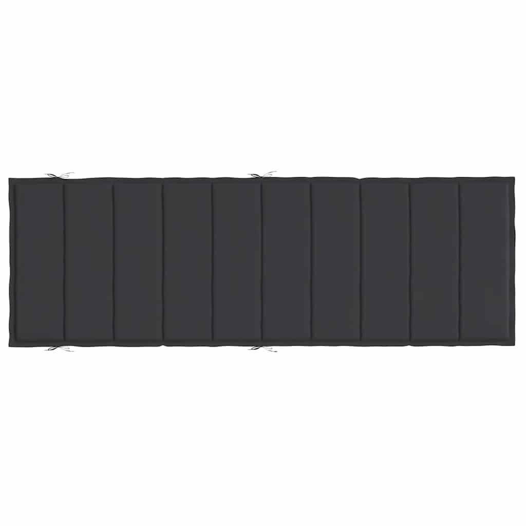 Sonnenliegen-Auflage Schwarz 186x58x4 cm Oxford-Gewebe
