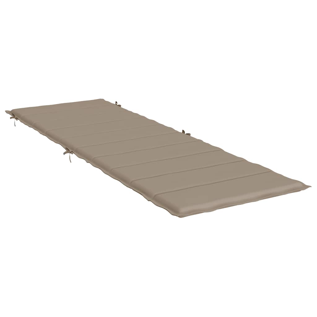 Sonnenliegen-Auflage Taupe 186x58x4 cm Oxford-Gewebe