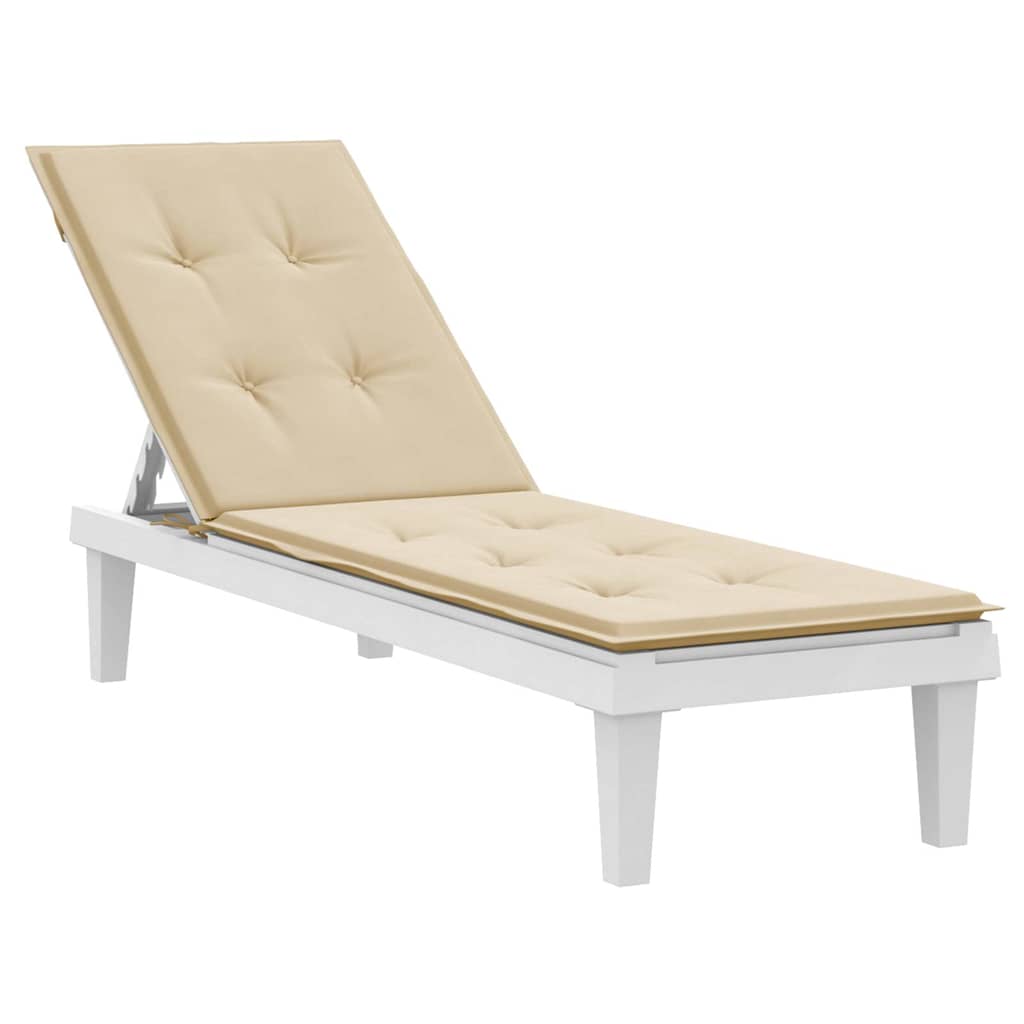 Liegestuhl-Auflage Beige (75+105)x50x4 cm