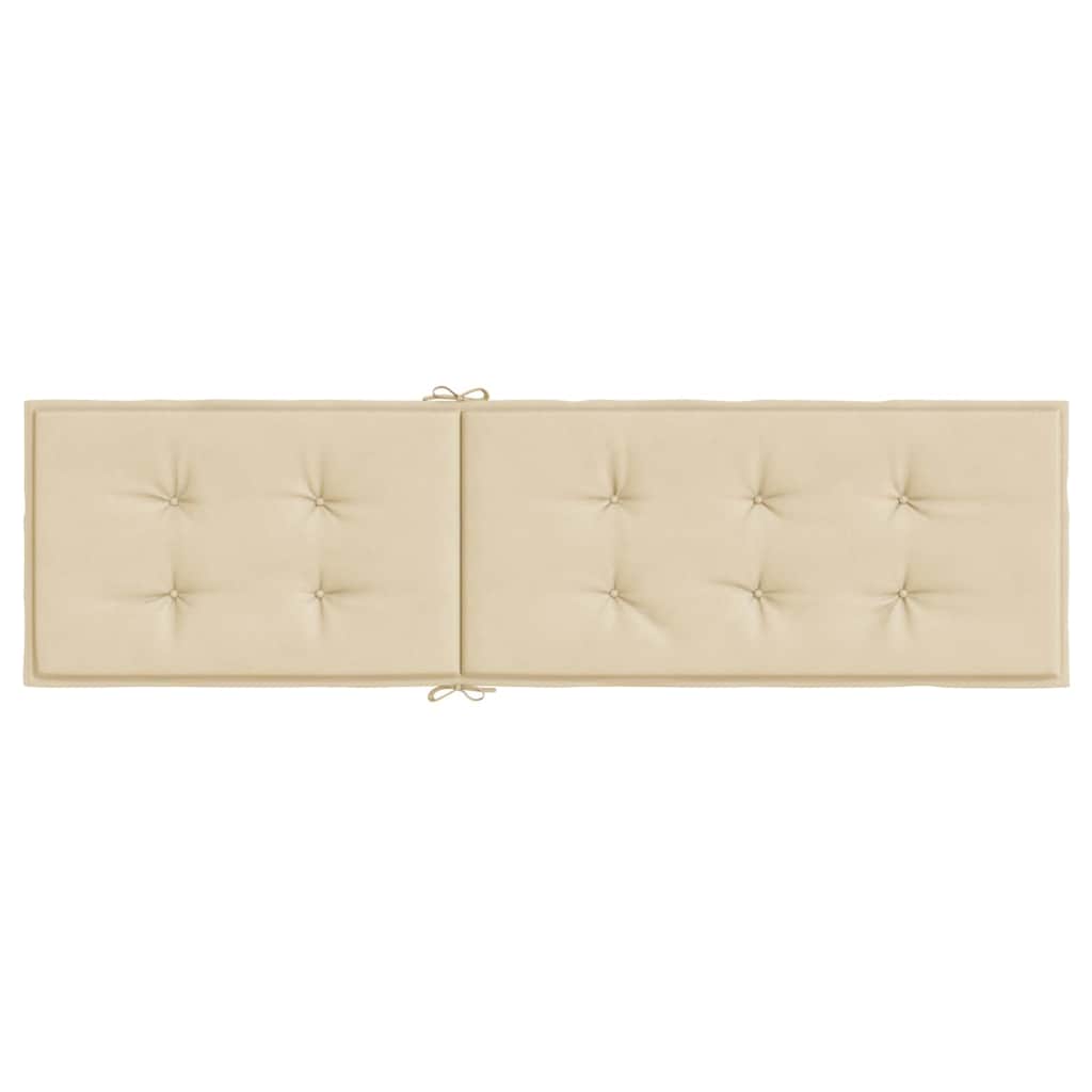 Liegestuhl-Auflage Beige (75+105)x50x4 cm
