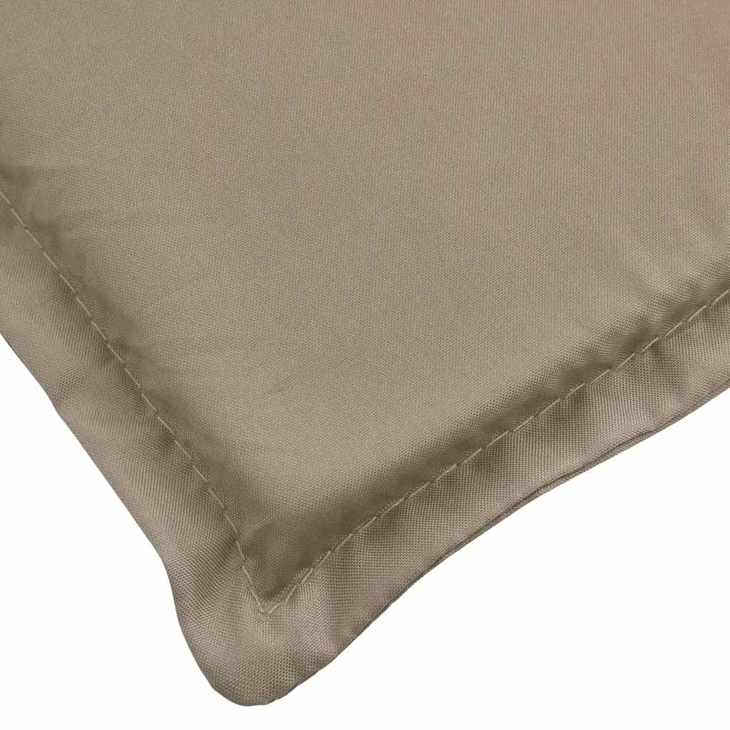 Liegestuhl-Auflage Taupe (75+105)x50x4 cm