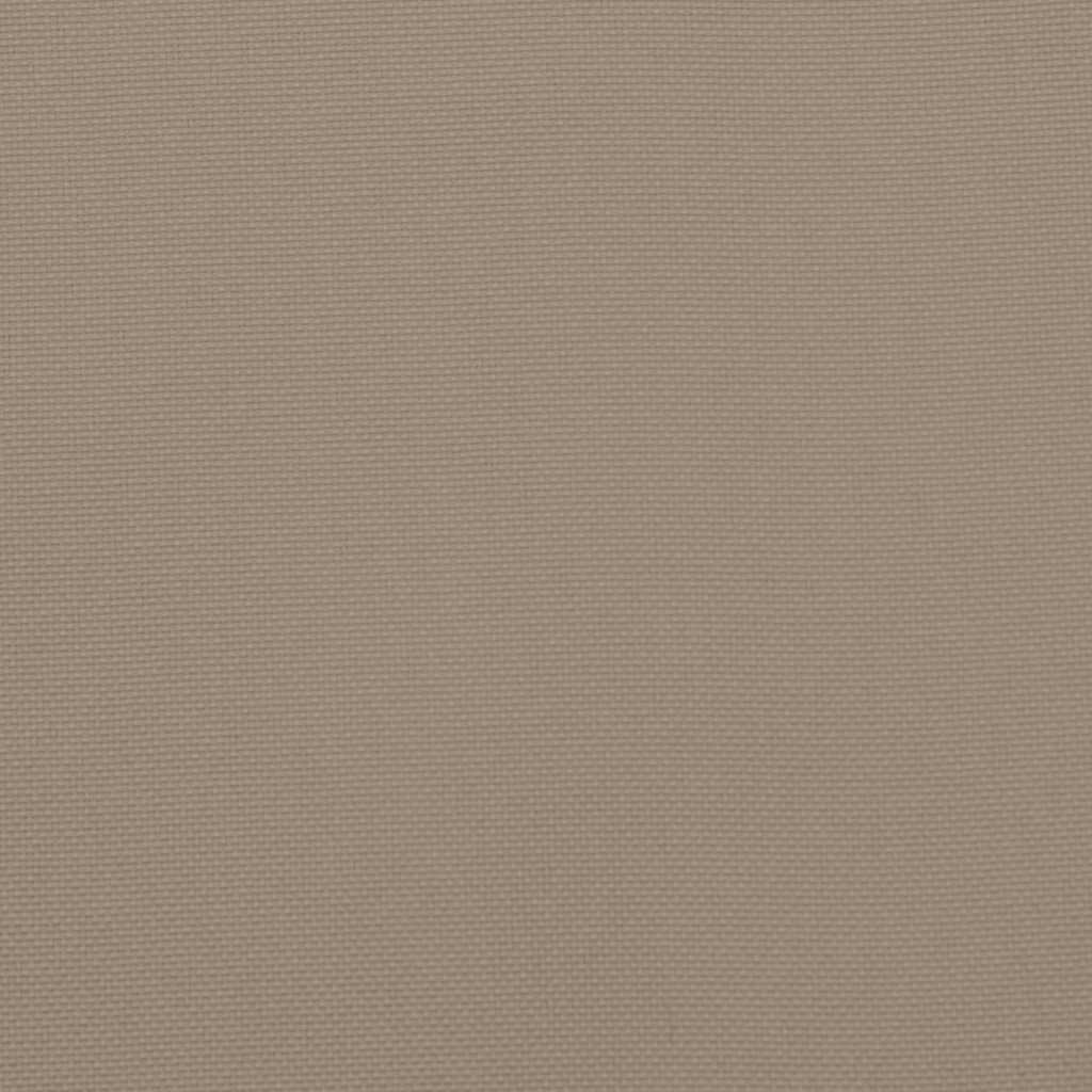 Liegestuhl-Auflage Taupe (75+105)x50x4 cm