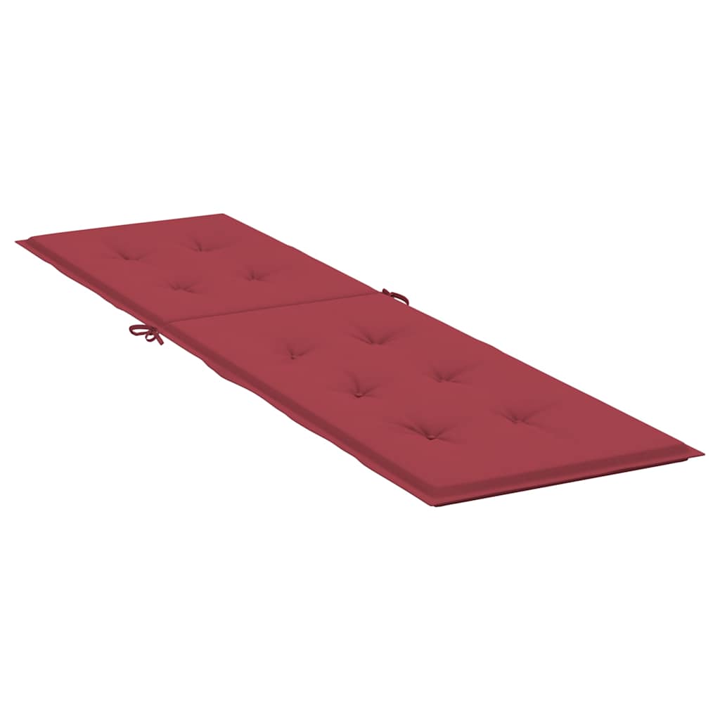 Liegestuhl-Auflage Weinrot (75+105)x50x4 cm