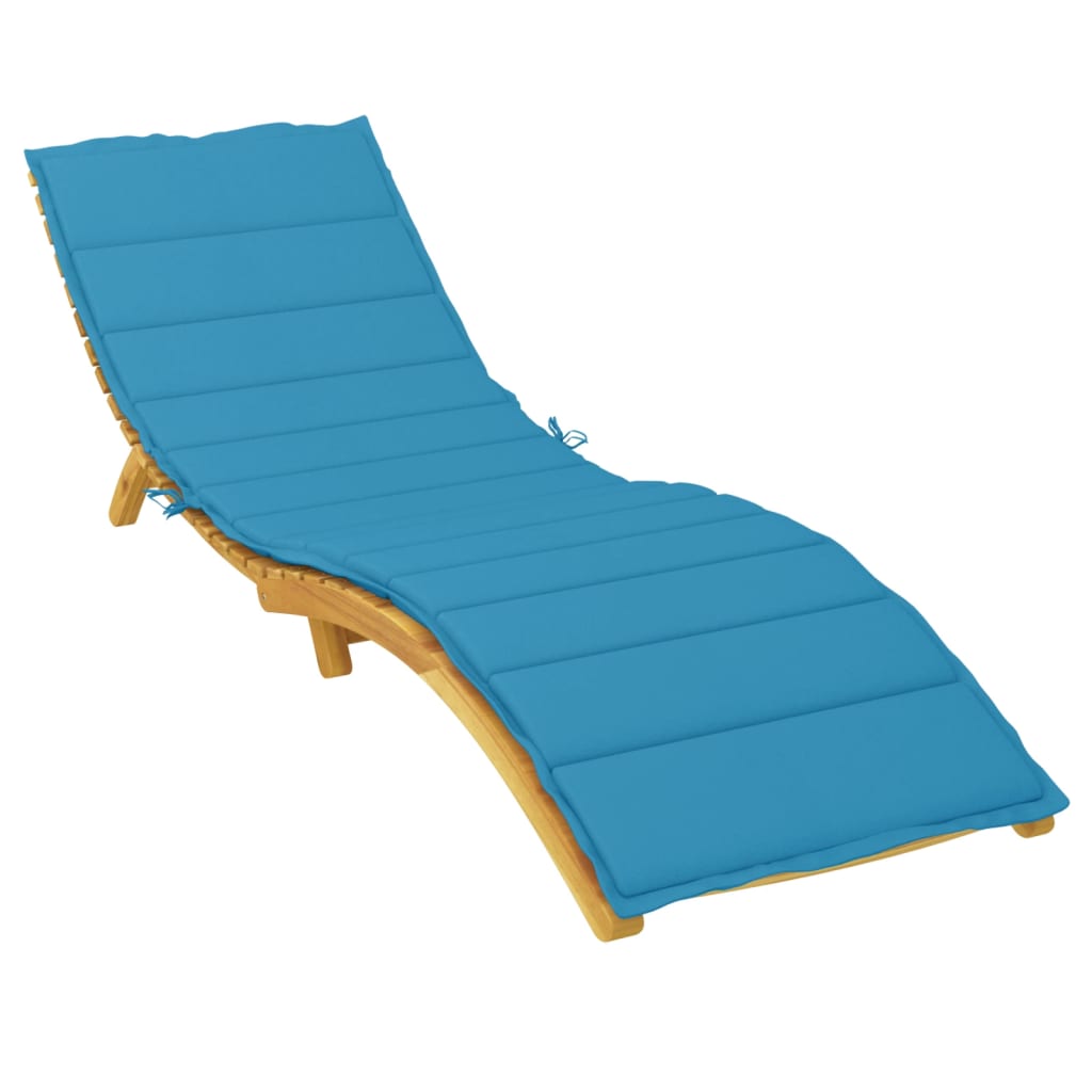 Sonnenliegen-Auflage Blau 200x50x3 cm Oxford-Gewebe