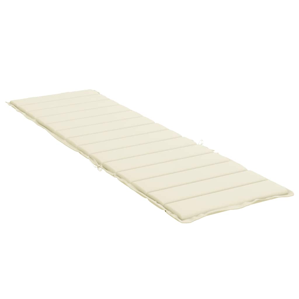 Sonnenliegen-Auflagen Oxford Stoff (100% Polyester) Creme