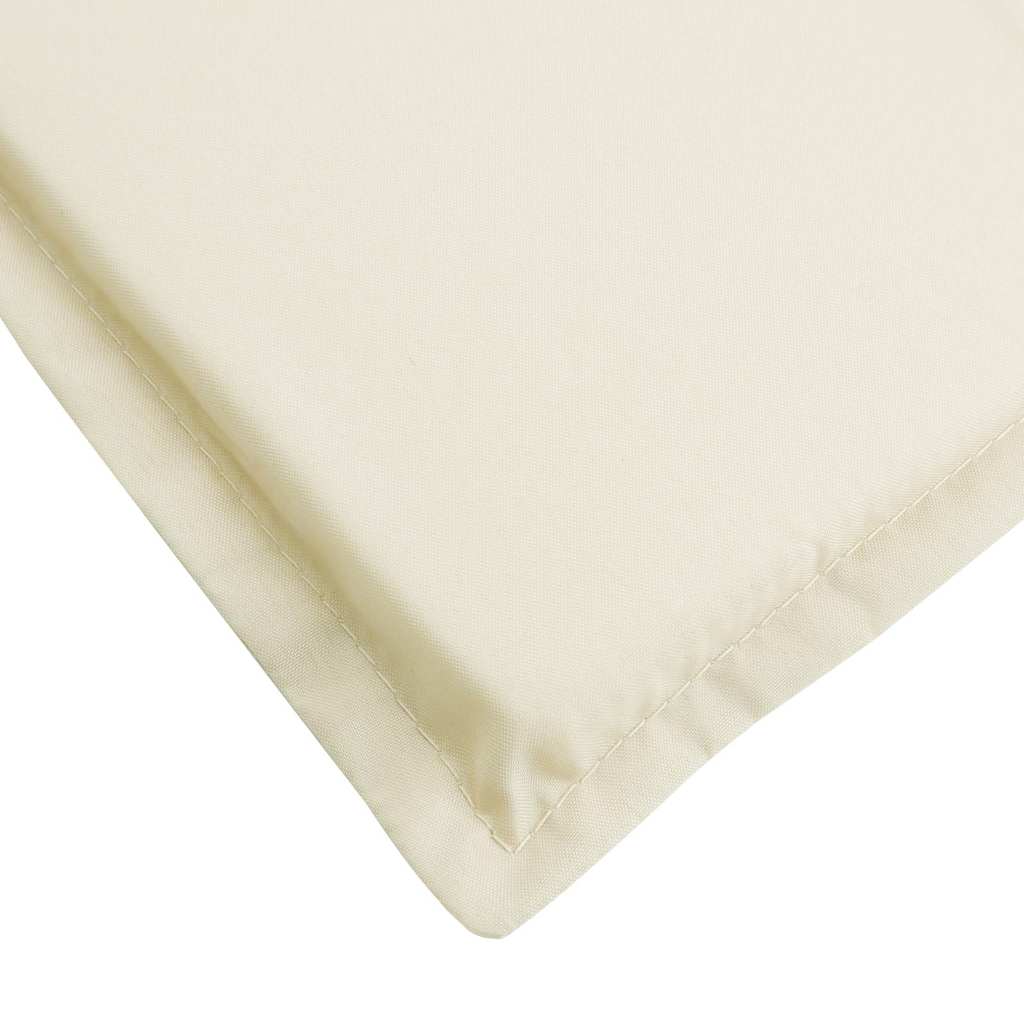 Sonnenliegen-Auflagen Oxford Stoff (100% Polyester) Creme
