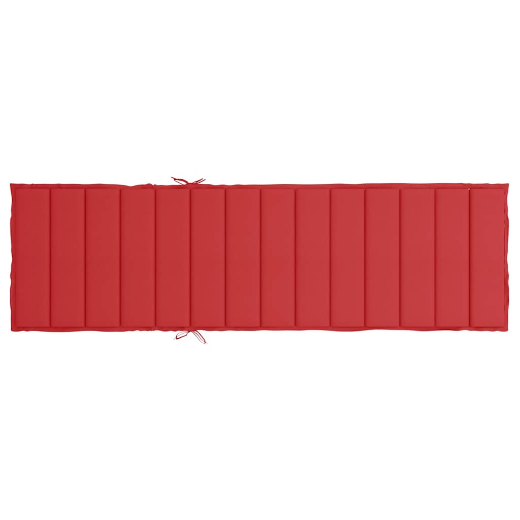 Sonnenliegen-Auflagen Oxford Stoff (100% Polyester) Rot