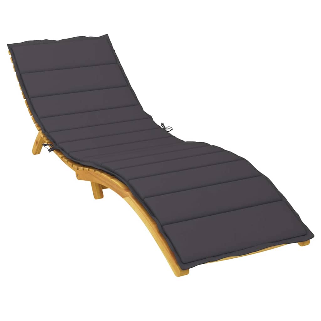 Sonnenliegen-Auflagen Schwarz