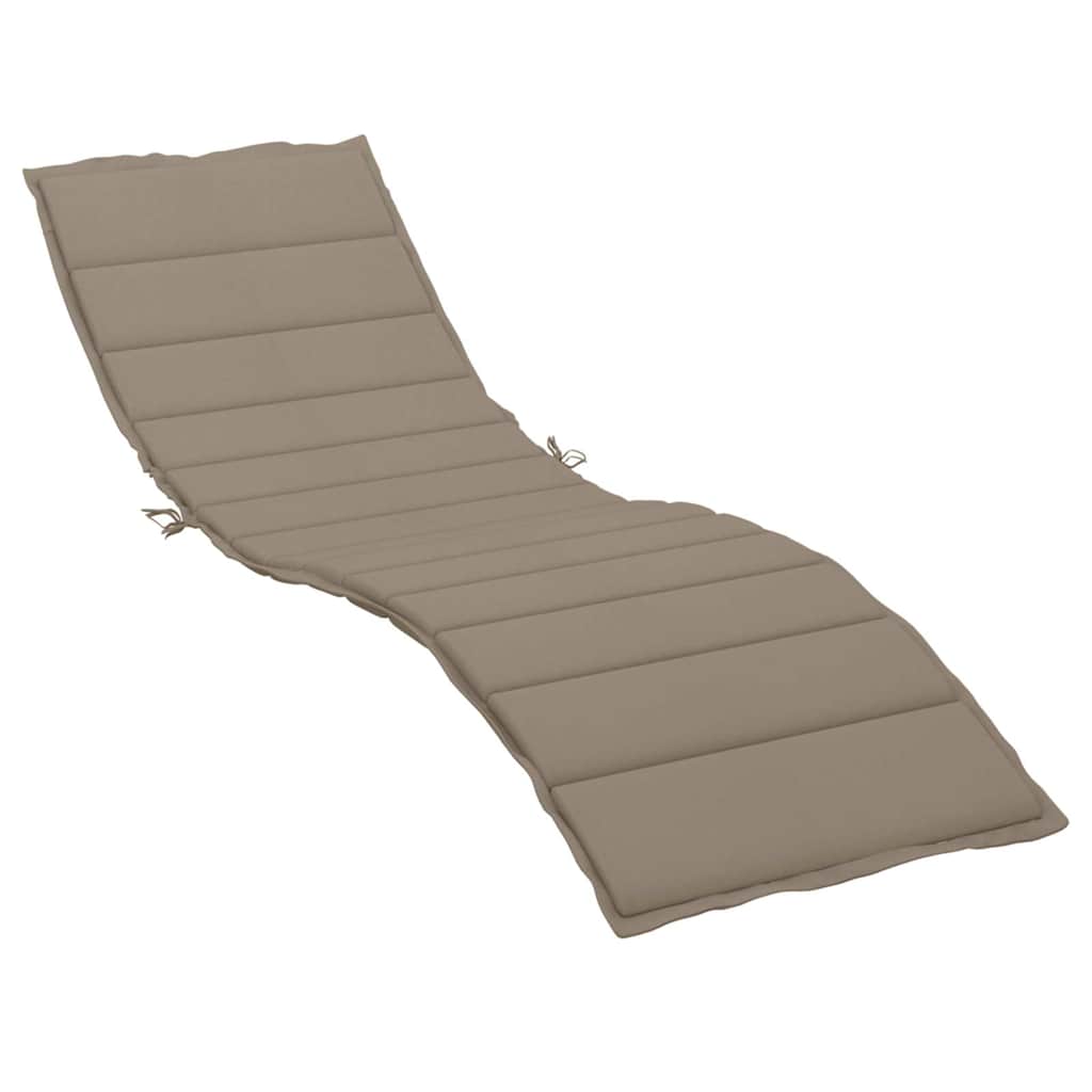 Sonnenliegen-Auflagen Oxford Stoff (100% Polyester) Taupe