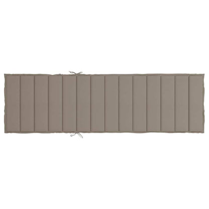 Sonnenliegen-Auflage Taupe 200x60x3 cm Oxford-Gewebe