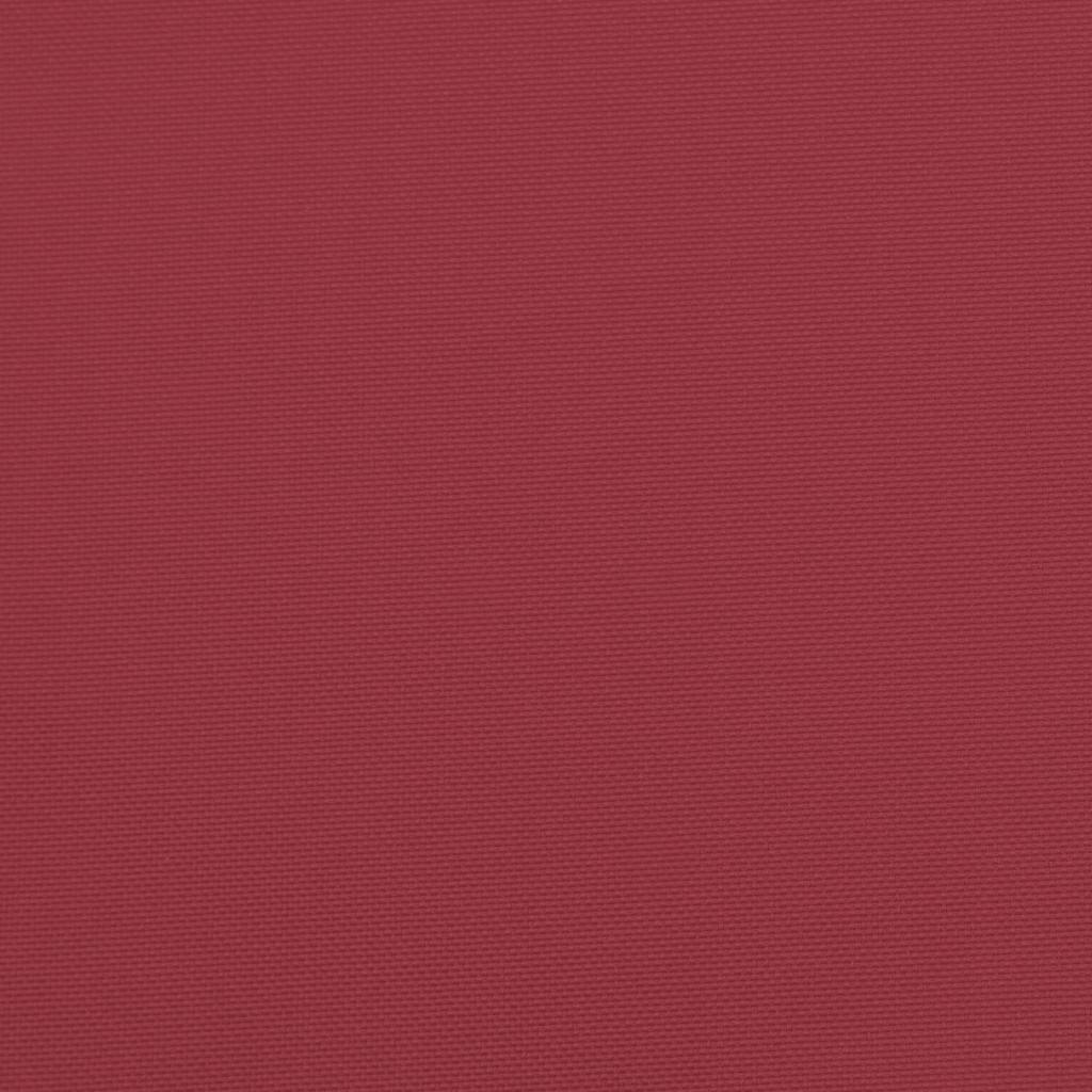Sonnenliegen-Auflagen Oxford Stoff Weinrot