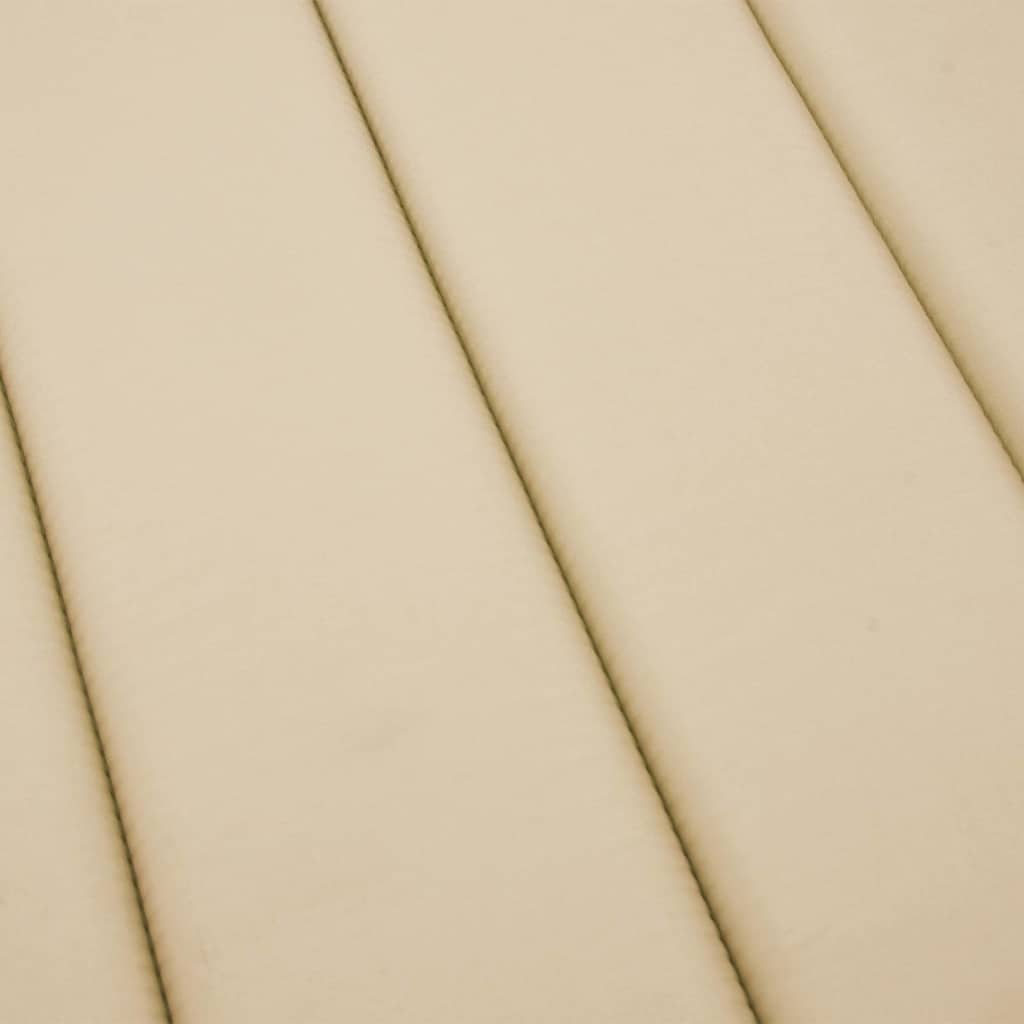 Sonnenliegen-Auflage Beige 200x70x3 cm Oxford-Gewebe