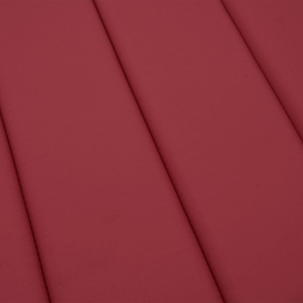 Sonnenliegen-Auflage Weinrot 200x70x3 cm Oxford-Gewebe