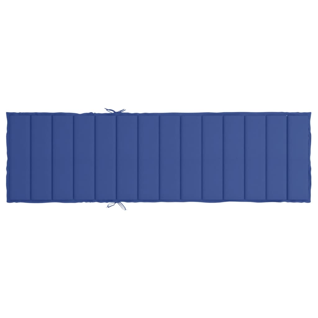 Sonnenliegen-Auflage Königsblau 200x70x3 cm Oxford-Gewebe