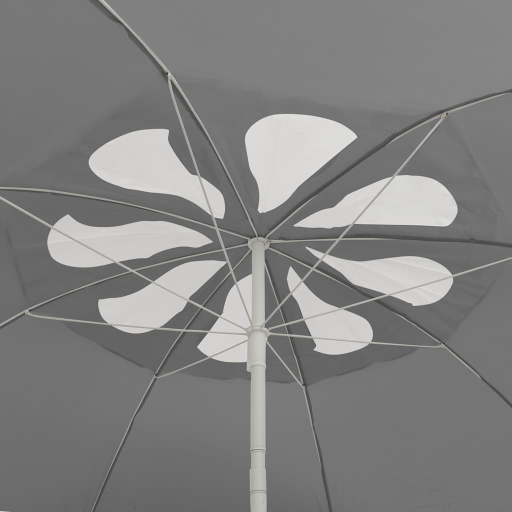 Strandschirm Anthrazit 300 cm