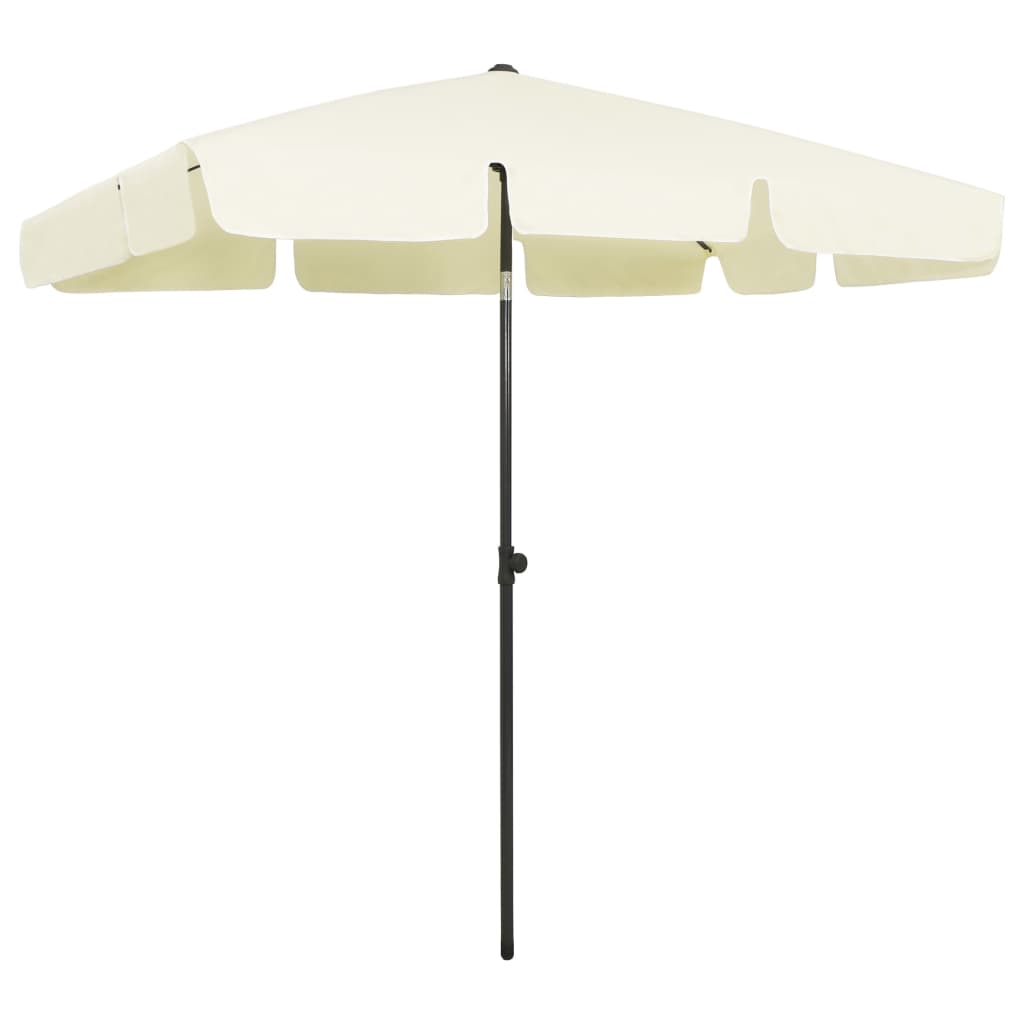Strandschirm Sandgelb 200x125 cm