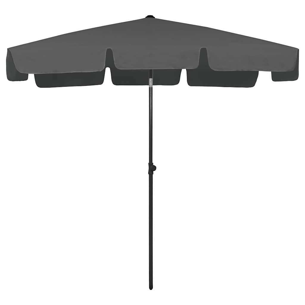 Strandschirm Anthrazit 200x125 cm