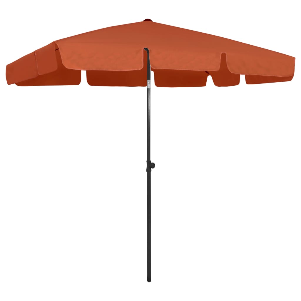 Strandschirm Terrakottarot 200x125 cm