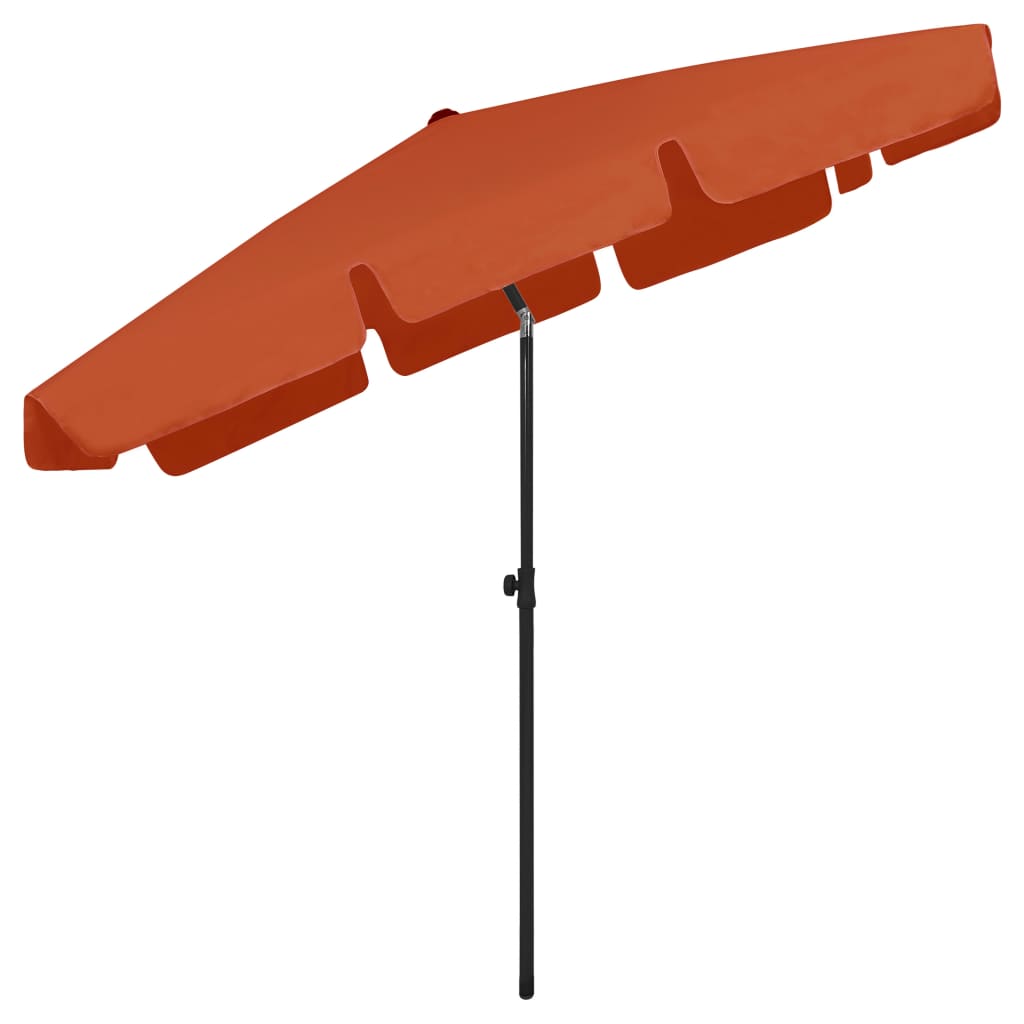 Strandschirm Terrakottarot 200x125 cm