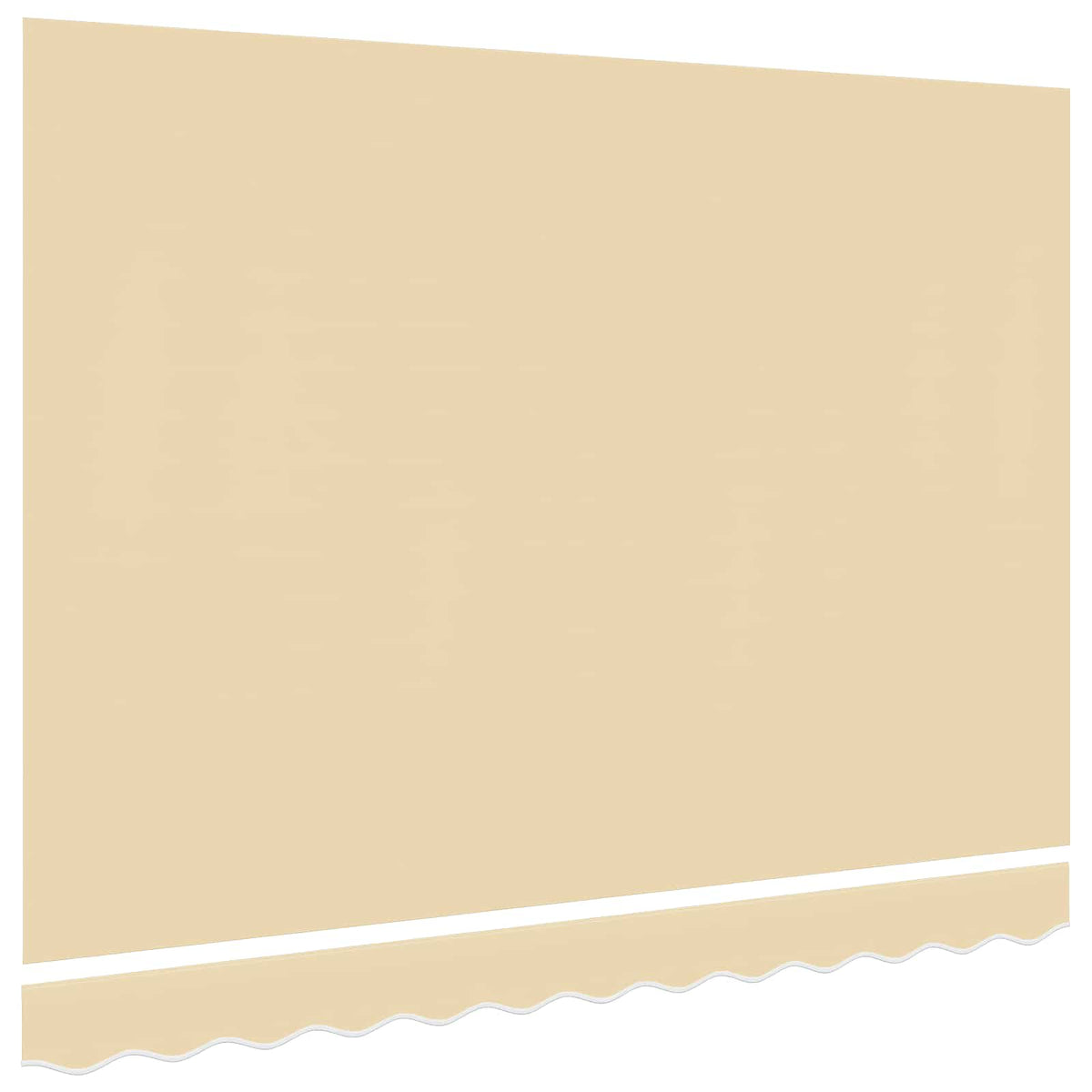 Ersatzstoff für Markise Creme 400x350 cm Polyester