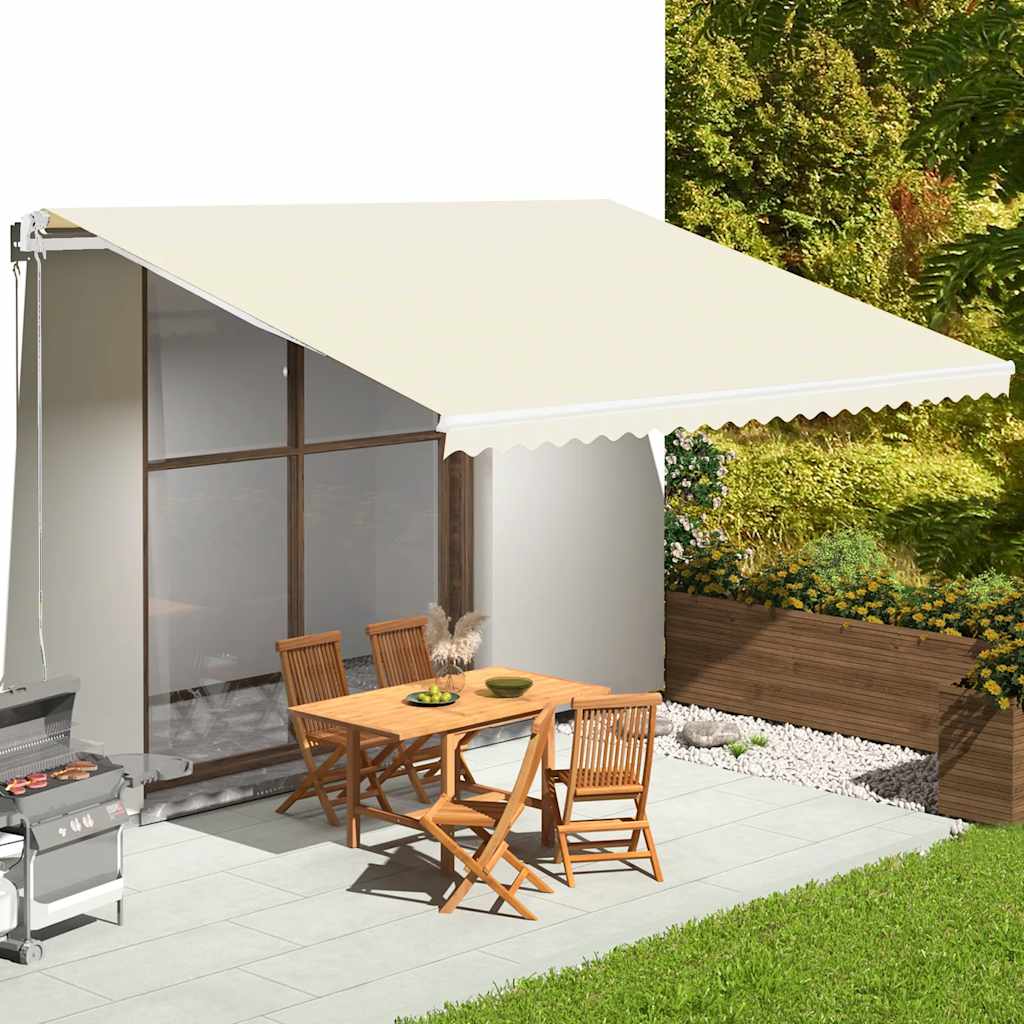 Ersatzstoff für Markise Creme 500x350 cm Polyester