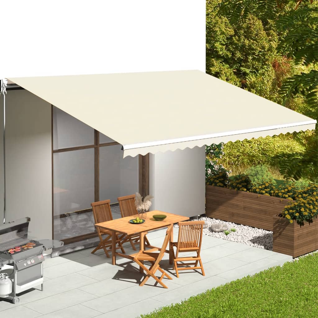 Ersatzstoff für Markise Creme 600x350 cm Polyester